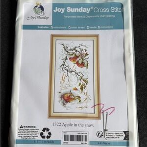Joy Sunday Apple in the Snow Cross Stitch Kit AK